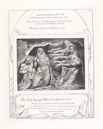 The Just Upright Man is laughed to scorn, 1825 by William Blake